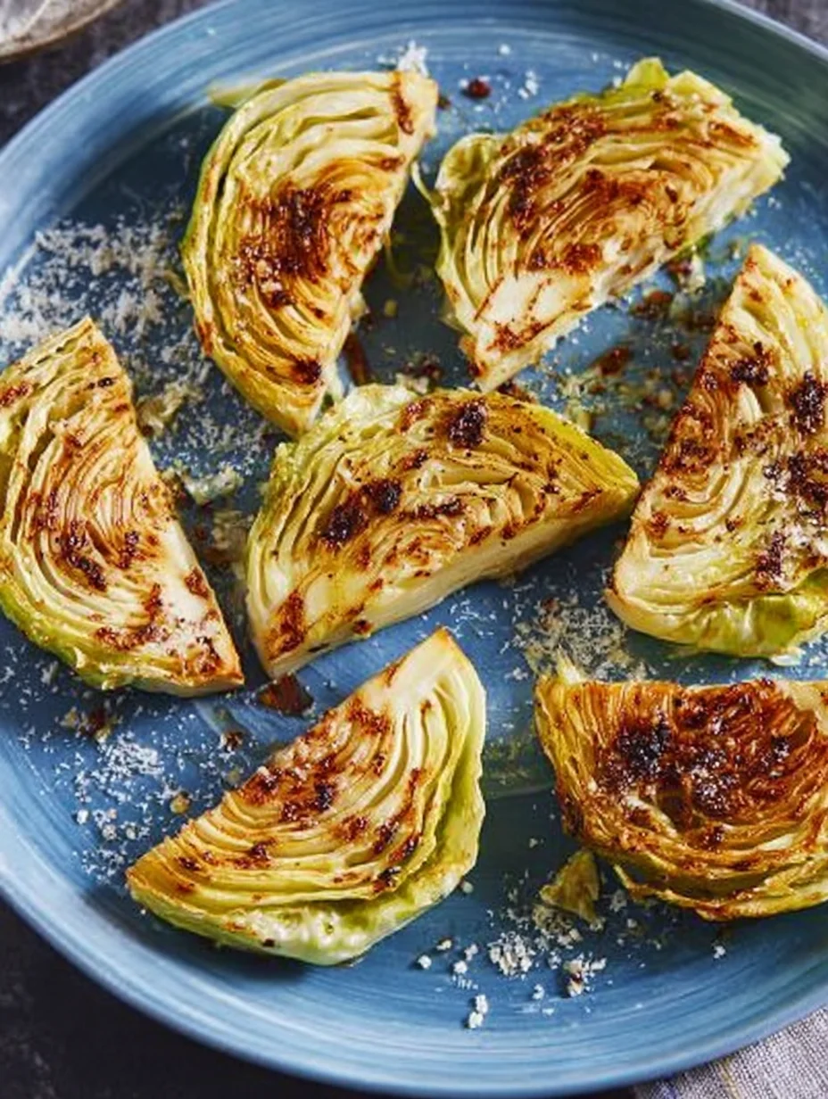 garlic roasted cabbage wedges - Article 1